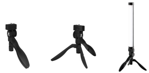 Nanlite Mini Tripod and Hand Grip with 1/4-20 Screw for Nanlite PavoTube II 6C