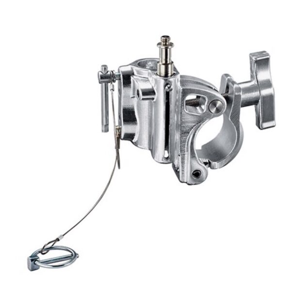 Avenger C345K-1 Clamp Barrel T-Knob TUV Silver 40-300Kg Payload 16/28mm M Gravity Casting w Safety Cable