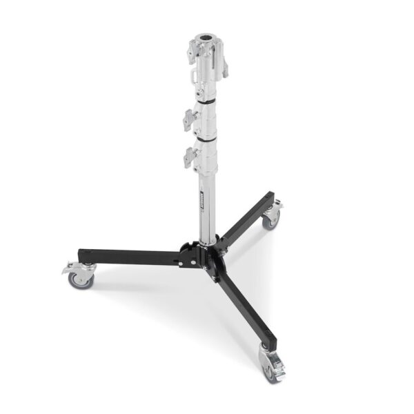 Avenger A5012 Stand Roller 12 Folding Base 78-120cm 25kg payload Chrome & Black Steel w8kg - Image 6