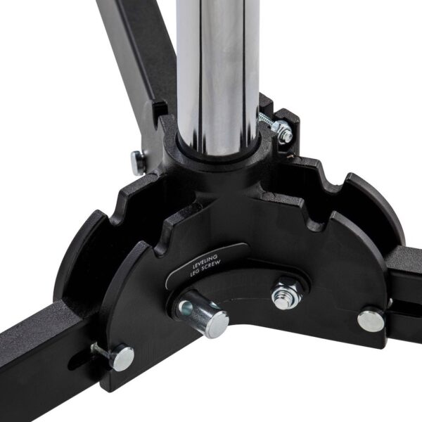 Avenger A5012 Stand Roller 12 Folding Base 78-120cm 25kg payload Chrome & Black Steel w8kg - Image 2