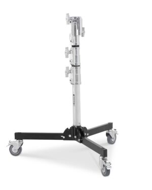 Avenger A5012 Stand Roller 12 Folding Base 78-120cm 25kg payload Chrome & Black Steel w8kg