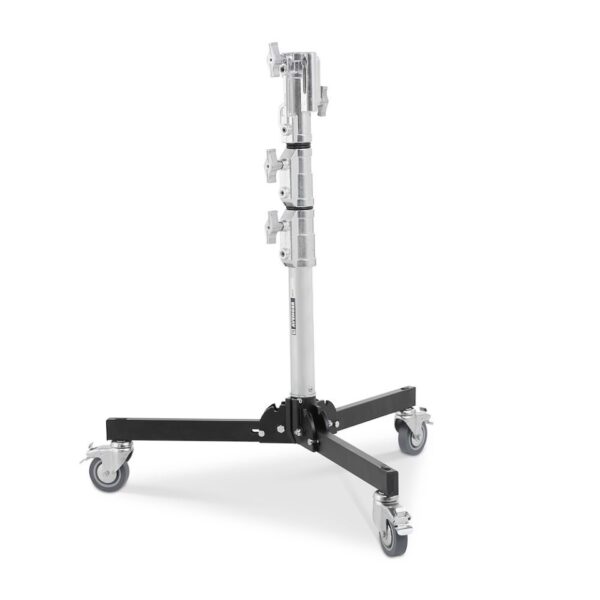Avenger A5012 Stand Roller 12 Folding Base 78-120cm 25kg payload Chrome & Black Steel w8kg