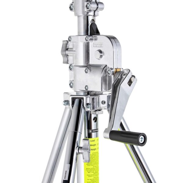 Avenger B6039CS Stand Light High Wind Up 39CS 180-370cm 30kg payload Chrome w Braked Wheels w24kg - Image 9