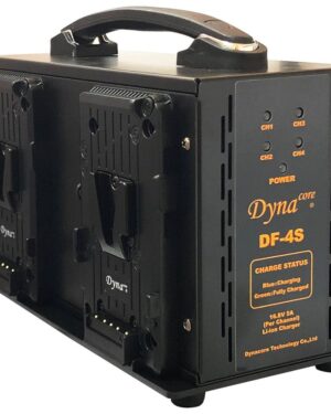 Dynacore DF-4S Charger Fast V-Lock Lay-Down for 4 batteries