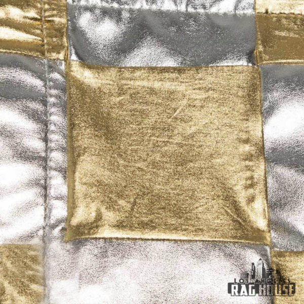 LARH Textile Lisa Marie (Lame Checker Board Silver/Gold) 8' X 8' - Image 3