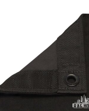 LARH Textile Solid Black 12' X 12'