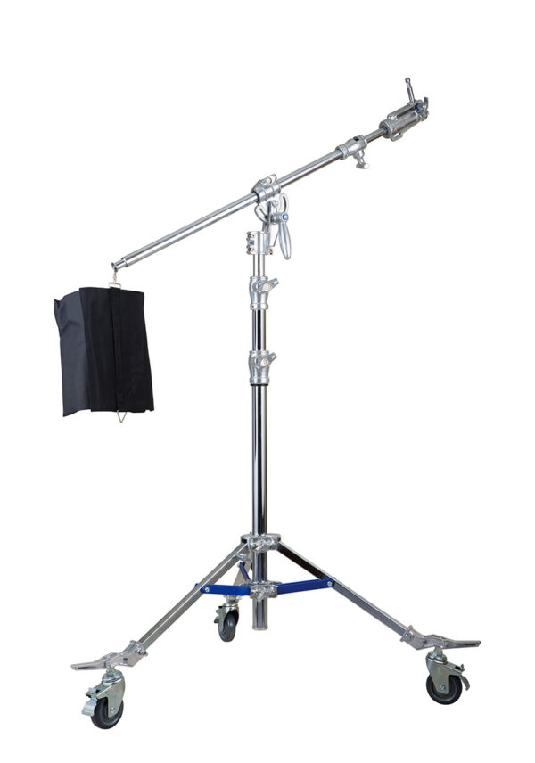 Ercole M-8 Boom Convertible Light Stand Heavy Duty Steel 532cm with sand bag and wheels