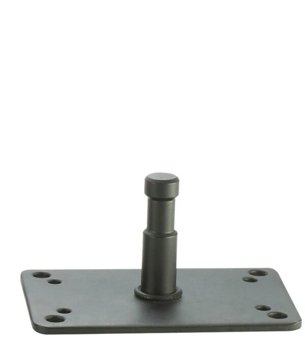 Ercole M11-027A Wall Plate Black with 16mm baby pin 6cm long