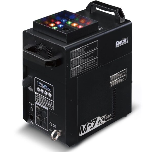 Antari M7X upside down fog machine with LEDs, on board control, wireless remote control and DMX