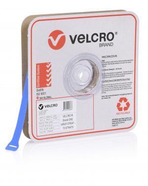 Velcro One-Wrap Strap Royal Blue 25mm x 300mm 75 Straps