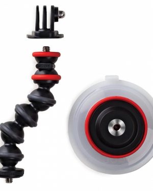 Joby Kit Suction Cup & Arm Holds tight on smooth surfaces Inc GoPro Mount and 1/4"