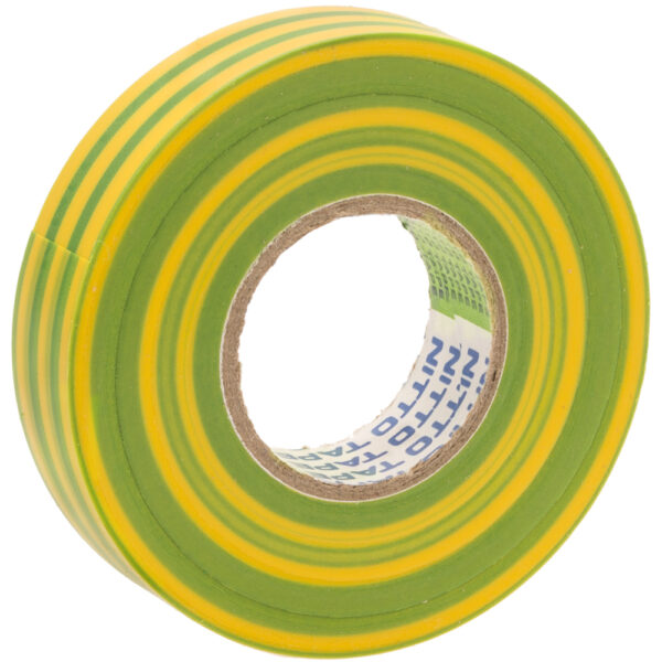 Nitto 203E Electrical Tape Yellow/Green 18mm x 20m