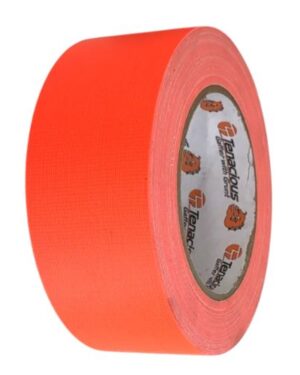 Tenacious FL166 Cloth Tape Fluoro Orange 12mm x 50m