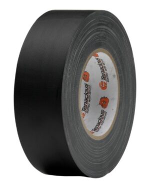 Tenacious K909 Cloth Tape Gaffer Matt Black 24mm x 40m (510 equivalent)