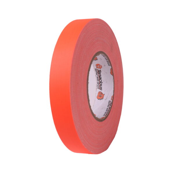 Tenacious FL166 Cloth Tape Fluoro Orange 24mm x 50m (511 equivalent)