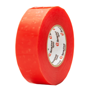 Tenacious S1398 Double Sided Tape Polyester Clear red plastic liner 48mm x 50m