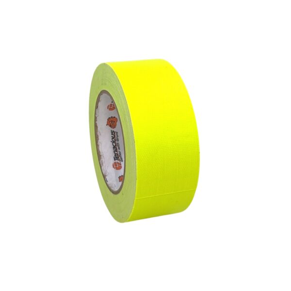 Tenacious FL166 Cloth Tape Fluoro Yellow 48mm x 25m (511 equivalent)