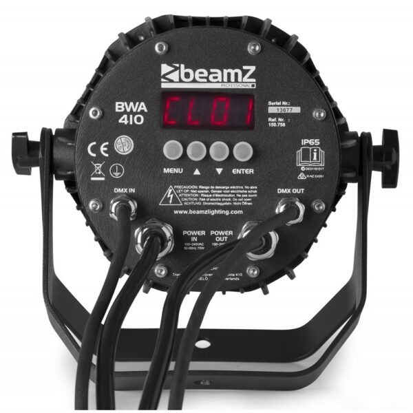 Beamz BWA410 7x10W RGBW LED Parcan IP65 - Image 3