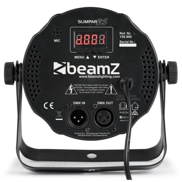 Beamz Slimpar 35 12x3W LED Parcan with IRC - Image 2