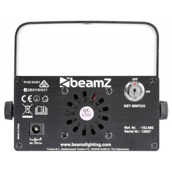 Beamz Bianca Double Laser 330mW RGB Gobo IRC - Image 2
