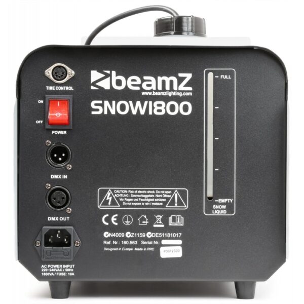 Beamz SNOW-1800 Snow Machine 1800W - Image 3