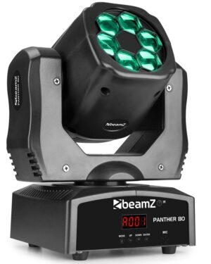 Beamz Panther 80 LED Moving Head with Rotating Lenses