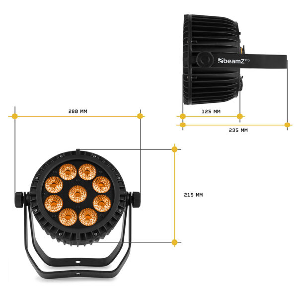 Beamz WBP912IP Wireless DMX Battery Par IP65 - Image 8