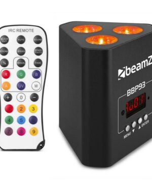 Beamz BBP93 - Uplight Par 3x10W 4in1 DMX IRC