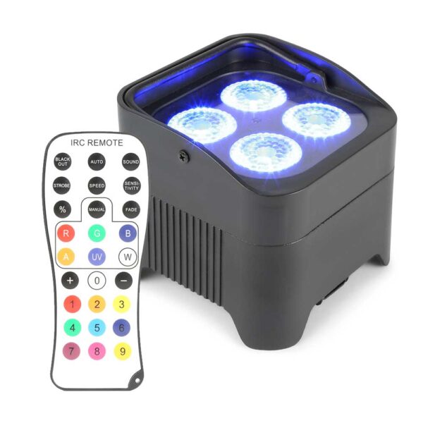 Beamz BBP94 - Battery Powered LED Par with RJ45 DMX