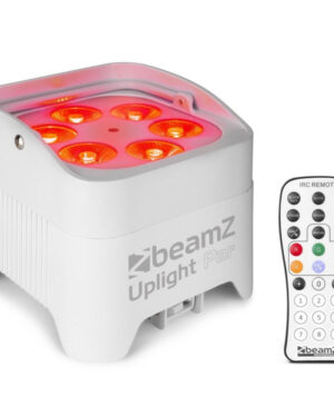 Beamz BBP96SW Battery Uplight Par 6x12W WDMX