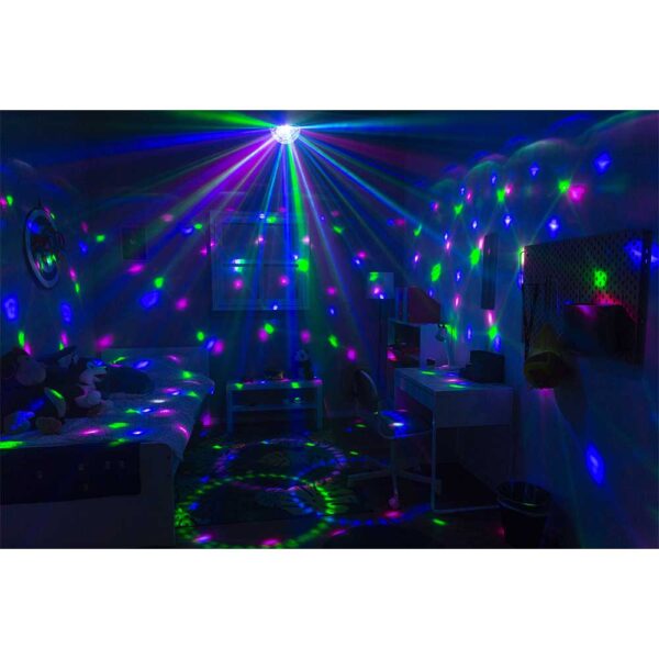 Beamz JB90R Mini Star Ball DMX LED 9 Colours - Image 5