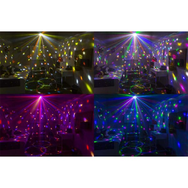 Beamz JB90R Mini Star Ball DMX LED 9 Colours - Image 7