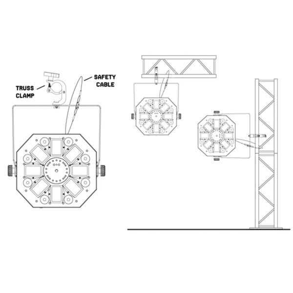 Beamz MultiBox 100W - 4-in-1 effect with Derby, PAR, Laser and Strobe effect - Image 10