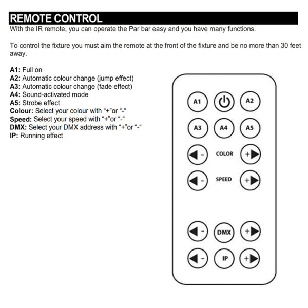Beamz PartyBar 3 4x Par with Magic Ball - Image 8