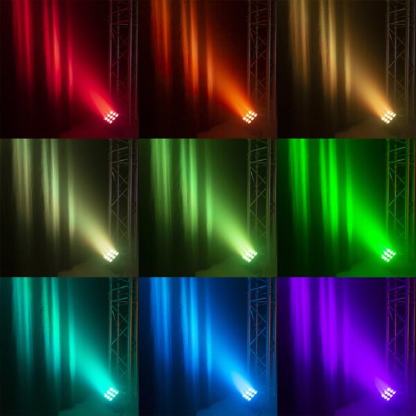 Beamz StarColor72 LED Flood Light 9x 8W IP65 RGBW - Image 5