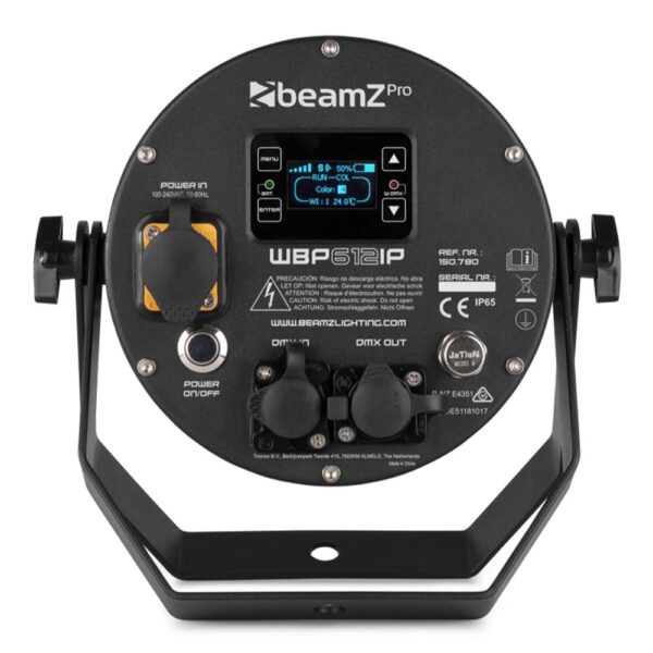Beamz WBP612IP Wireless DMX Battery Par IP65 - Image 3