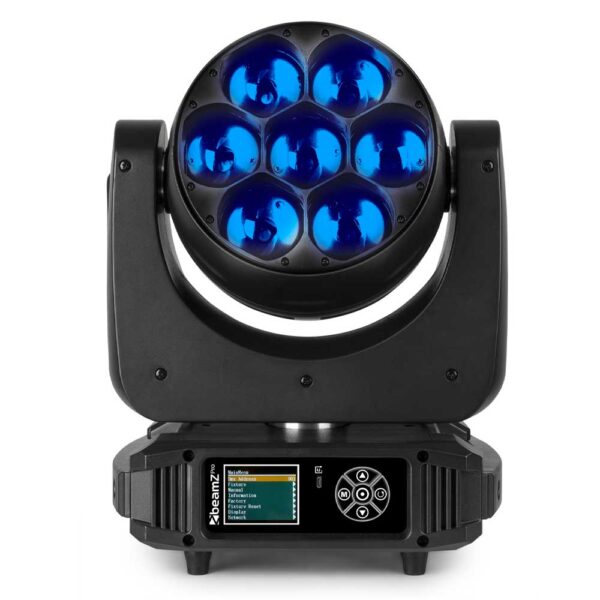 Beamz MHL740 Moving Heads Zoom 7x40W with Flightcase - Image 3