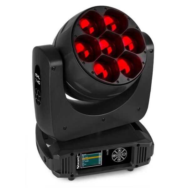 Beamz MHL740 Moving Heads Zoom 7x40W with Flightcase - Image 4