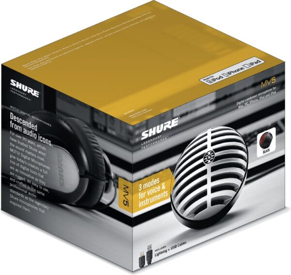 Shure Motiv MV5 Digital Condenser Microphone - Image 6