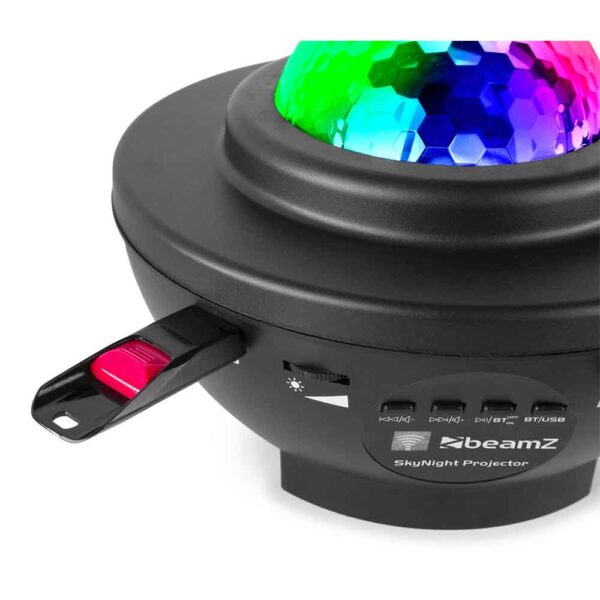 Beamz SkyNight Galaxy Projector BT IRC 2x 3W RGBW LEDs - Image 6