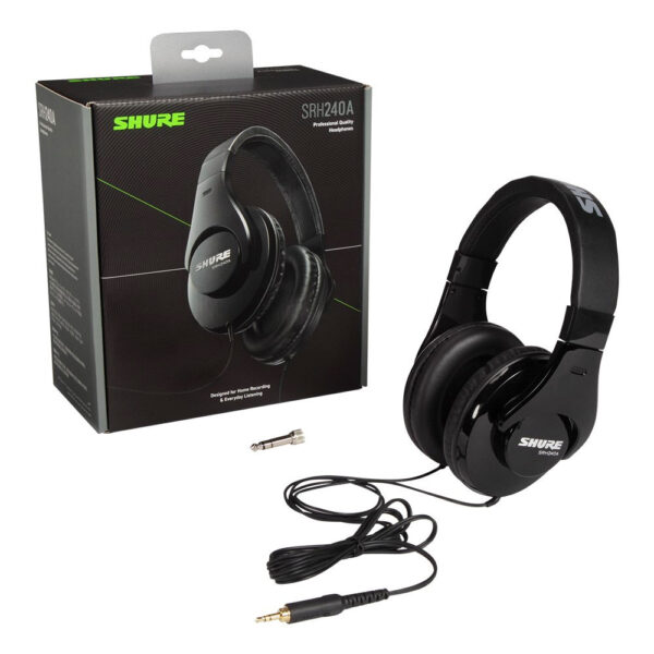 Shure SRH240A Studio Reference Headphones Black - Image 3