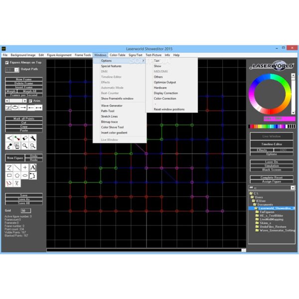 Laserworld ShowNET Interface with Showeditor Laser Software - Image 5