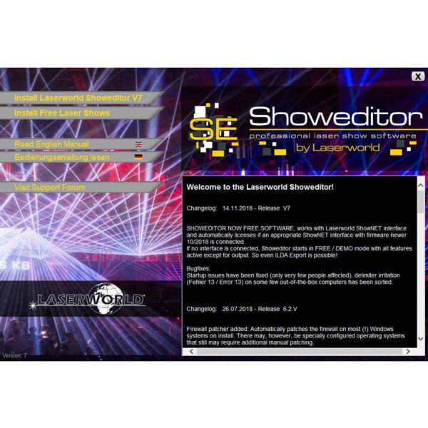 Laserworld ShowNET Interface with Showeditor Laser Software - Image 4