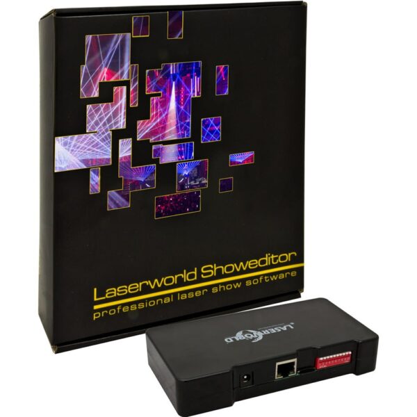 Laserworld ShowNET Interface with Showeditor Laser Software