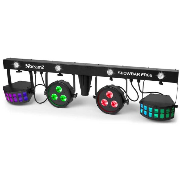 Beamz SHOWBAR FREE 2x Par 2x Derby and Strobe - Image 2