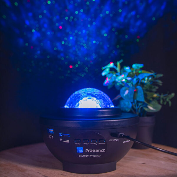Beamz SkyNight Galaxy Projector BT IRC 2x 3W RGBW LEDs - Image 10