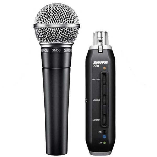 Shure SM58-X2U USB Digital Microphone Bundle - Image 2