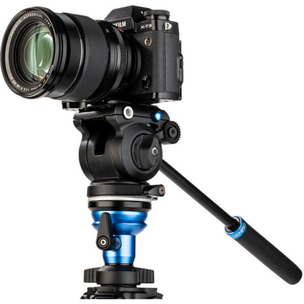 Benro A1573F Series 1 AL Video Tripod Leveling Column 3 Section Flip Lock S2PRO Head - Image 3