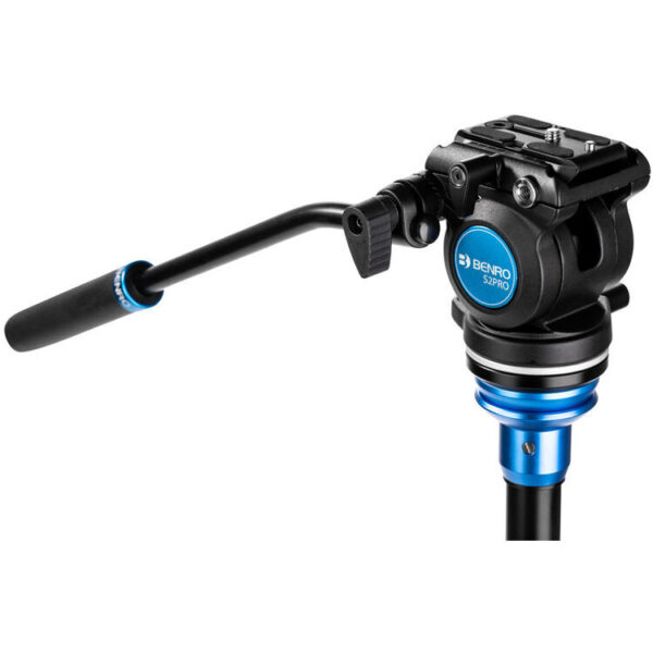 Benro A1573F Series 1 AL Video Tripod Leveling Column 3 Section Flip Lock S2PRO Head - Image 8