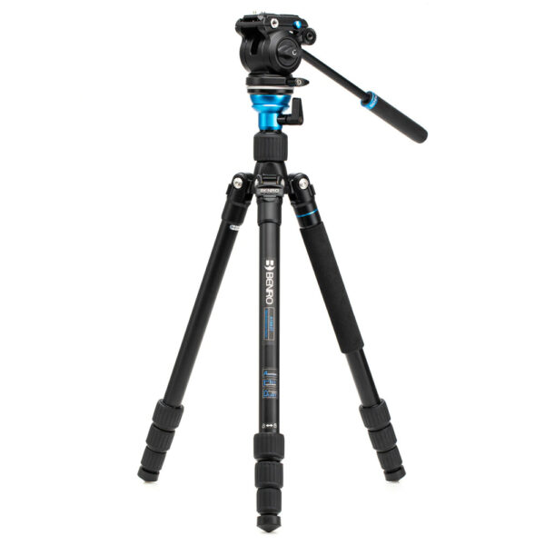 Benro A1683T Aero2 Travel Video Tripod Kit Aluminium Leveling Column Flip Lock S2PRO Head